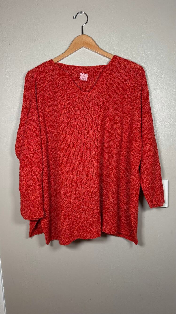 Anne Higgins Art to Wear Oversized Sweater One Size